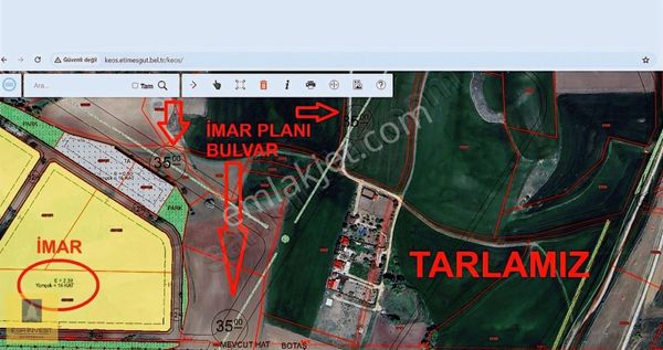 35m'lik Bağlıca Bulvar Yanı 2.3emsal Yanı Planiçi 2 Dönüm Tarla