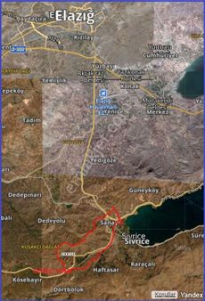 Alihan G.m.den Sivrice Kürk Köyü Gözeli Yolu Butik Otel Yanı Satılık Tarla