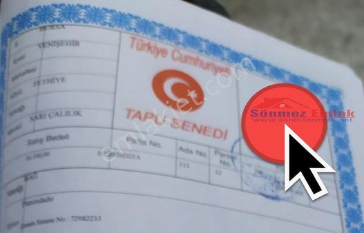 Yenişehir Fethiye Mah: Acil Satılık 1600m2 Tarla Nitelik Bağ