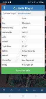 İzmir Menemen Çukurköy Satılık Arsa