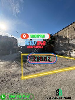 Şakirpaşa 289m2 İmarlı Köşe Başı Arsa Komisyon Almıyoruz