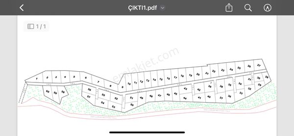 Dalgıçlar Taş Karşısı 500 M2 Hobi Bahçeleri