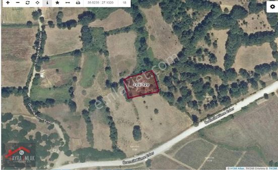 Yenice Örencik 1487 M2 Satılık Tarla