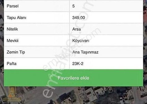 Acar Group'tan Çavuşlu Anıt Tepe'de 349m2 Konut İmarlı Arsa