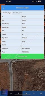 Meramda Satılık 1129 M2 Arsa İçinde Teli Çekilmiş 40m2 Ev Var