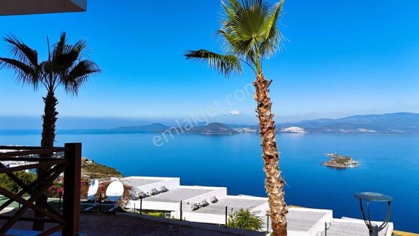 Bodrum Fabay Adabükü Mavi Kapı Evlerinde Full Manzara Satılık Dubleks