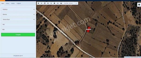 Odak' Tan Yenice Köyünde Satılık Tarla