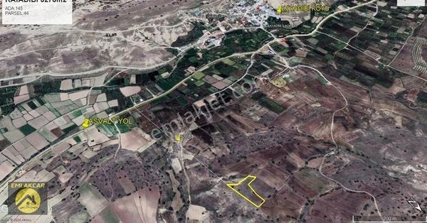 Emlakcar Dan Hatunsaray Kayadibinde 3278m2 Müstakil Tarla