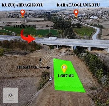 Babaeski Kuzuçardağında 1697 M2 Köydibi Müstakil Bahçe Yeri