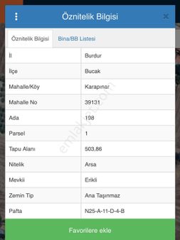 Bucak Karapınar Acil Satılık Arsa