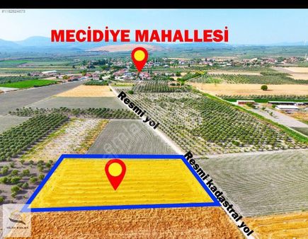 Manisa Akhisar Mecidiye Mahallesi'nde İmara Yakın Resmi Yolu Mevcut 4100 Metre Tek Tapu Tarla