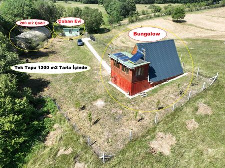 Saray Pazarcık'ta 1300 Metre Tek Tapu Tarla İçerisinde Hazır Kurulu Yazlık