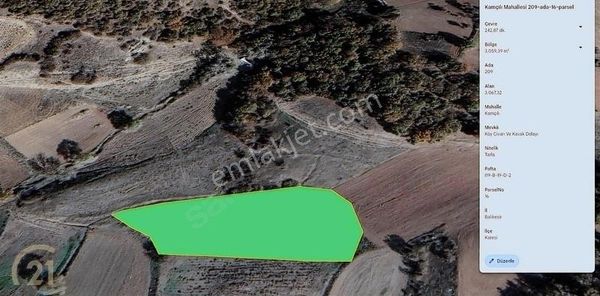 C21 Loca'dan Yatırım Ve Hobi Bahçesi İçin Tarla