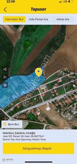 Çatalca İnceğiz Merkeze Çok Yakın 4160m2 Arsa Kupon !!!