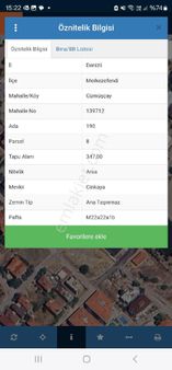 Gumuscayda Satilik Köşe Parsel