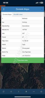 Balıkesır Sındırgı Derecikören Mekiginde Satılık Tarla