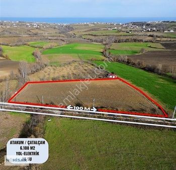 Hisar'dan Çatalçam Da Deniz Man. Yol Elktrik Ve Suyu Olan Tarla