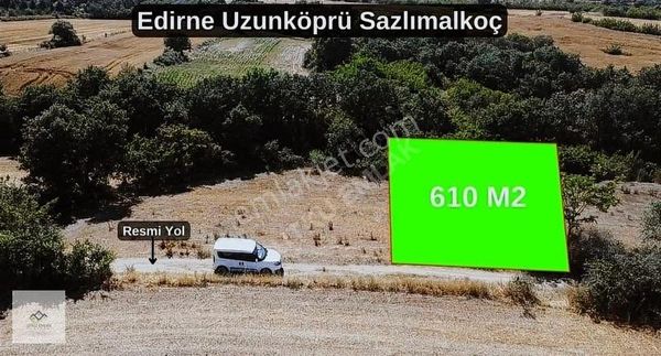 Edirne Uzunköprü Sazlımalkoç Köyünde 610 M2 Satılık Arsalar