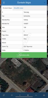 Çerkezköy _ Çorlu Yolu Yan Yola Çephe Karşısında Tır Parkı Mevcut Köşe Parsel 5 Kat İmarlı