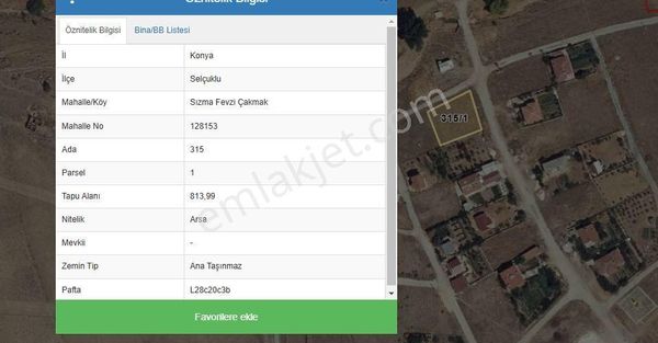 Sızma Yeni Yerleşimde 813 M² Köşe Parsel