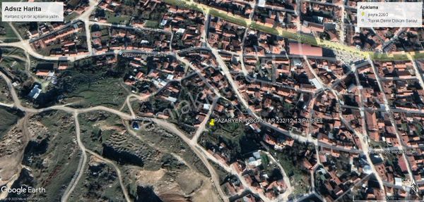 Bilecik Pazaryeri İlçesi Satılık Arsa