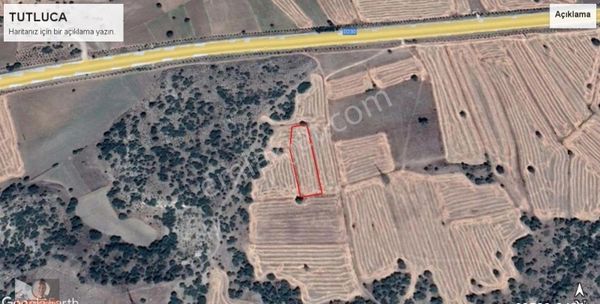 İnönü Tutluca Mahallesinde Satılık Tarla