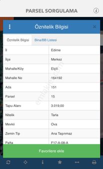 Edirne Elçili Köyünde Satılık Tarla