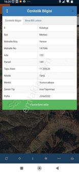 Odak^tan Yenice^de 11.308 M2 Satılık Tarla