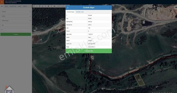 Sahibinden Kutluca Kapaklı Satılık Yatırımlık 1492 Metre Arsa