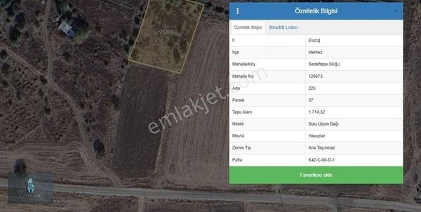 Lg'den Sedeftepede Doğukent Asfaltına 75 Metre Mesafede 1.714 M2