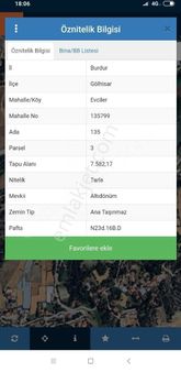 Evciler Köyü Girisinde Mükemmel Arsa Niteliginde Tarla