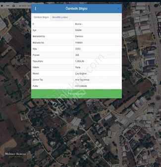 Mehmet Kurcan Gayrimenkul'den Demirci'de Satılık 590 M2