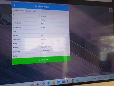 Kırklareli İnece Beldesinde Satılık 4400 M2 Tarla