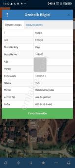 Dünyaca Ünlü Kaya Köyde 1385 M2 Rızai Taksimli Satılık