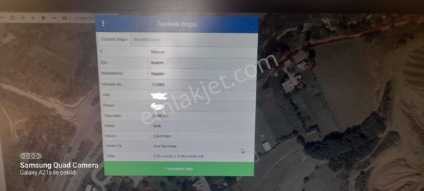 Samsun İlkadım Kapaklı Mahallesi'nde Satılık Tek Tapu Tarla