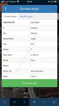 Satılık Arsa 6 Katlı Bina İçin Uygun