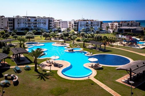 Kktc İskele Bafra Thalassa Resort Beach Denize Sıfır 1+1 Satılık