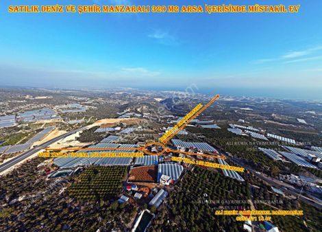 Panoramik Deniz Ve Şehir Manzaralı Müstakil 2+1 Ev