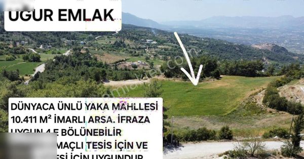 Dünyaca Ünlü Yaka Mahllesinde 10 Dönüm İfraza Uygun İmarlı Arazi