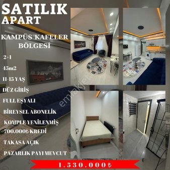 Üniversite'ye Yürüme Mesafesinde 1+1 Yerine Sıfır Eşyalı 2+1 Apart