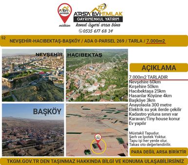Nevşehir-hacıbektaş-başköy-satılık-7000m2tarla