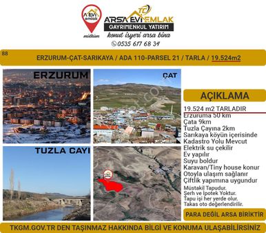 Erzurum-çat-sarıkaya-satılık 20dönüm Tarla