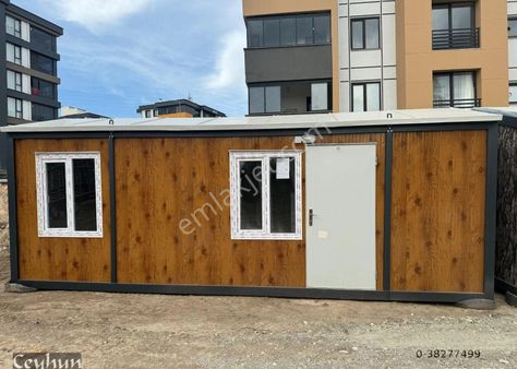 21m2 Çatılı Çift Odalı Klozet Wc+lvb+duş+mutfaklı Konteyner