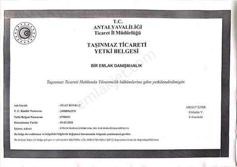 Kovanlıkta Daire Takaslı İmarlı Arsa 622 M2 Döşemealtı Antalya