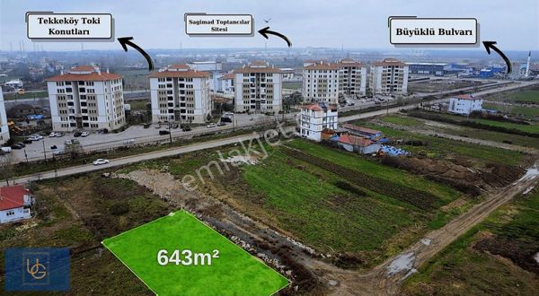 Tekkeköy Köşe Parsel Toki Konutları Karşısında 643m2 Arsa
