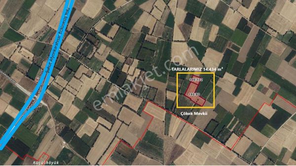 İlbey // Şuhut Ağzıkara Köyünde 14.434 M² İki Adet Tarla