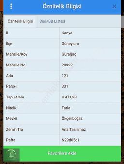 5 Adet Müstakil Tapulu,tarlalar