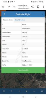 Bursa Osmangazi Seçköyde Satılık Arazi