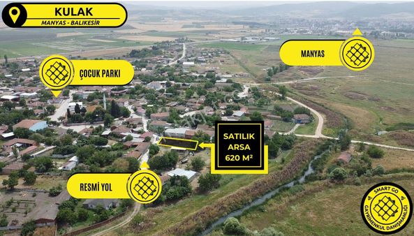Manyas Kulak Mahallesin'de 620 M² Satılık İmarlı Arsa