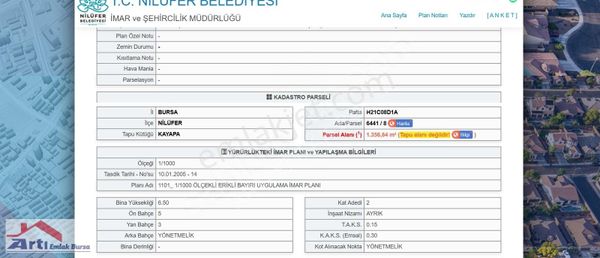 Artı'dan Kayapa Zafer'de Satılık Villa İmarlı Arsa